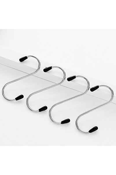 Choice G525 4 pcs S Shaped Hooks Multifunctional Stainless Steel Hanging Hook...