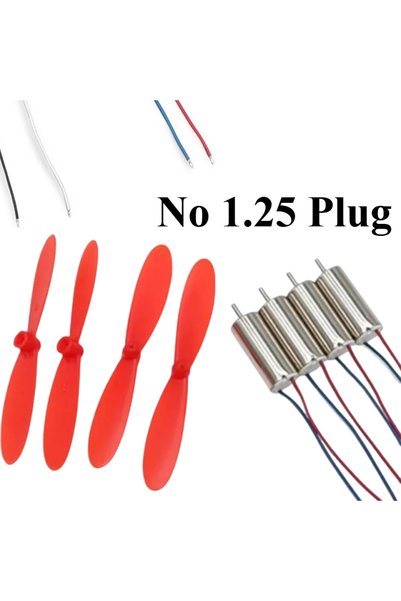 Choice 4 x Motor with props 4Pcs DIY High-Speed Coreless Motor Set Hollow Cup...