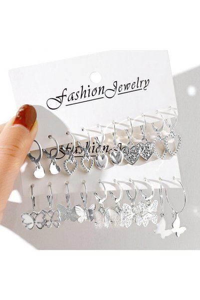 Choice AYA5619902 Fashion Creative Simple Earrings Set for Women Vintage Temp...