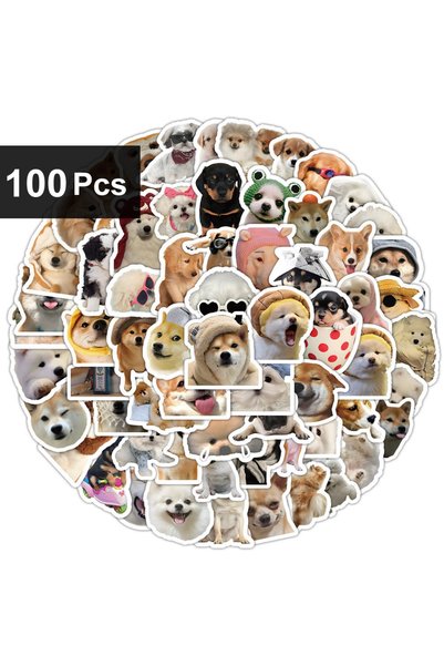 Choice1 100pcs(1 pack) 10/100/1000Pcs Funny Dog Stickers Cartoon Cute Decals ...