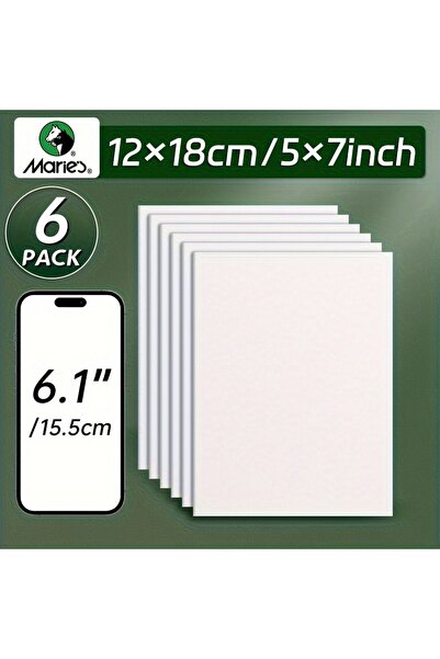 Choice 6pcs 5x7in 2/4/6pcs Canvas Board Bulk,Art Painting White Blank Canvas ...