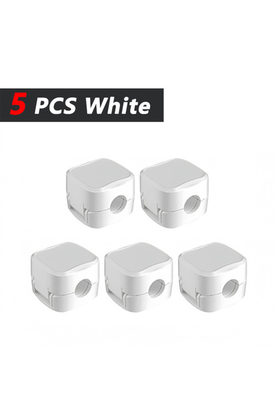Choice 5 White iLMH Non-magnetic Strong ​Cable Clips Adjustable Cord Holder, ...