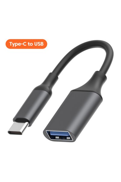 Crouch كابل محول OTG من النوع C إلى USB 3.0 أسود من USB C إلى USB A أنثى كابل...