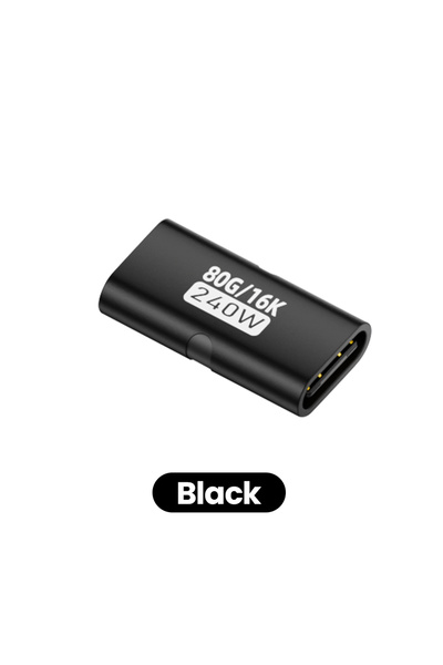 Choice1 محول شحن سريع PD بقوة 240 واط من USB-C إلى Type-C، أسود اللون، يدعم س...