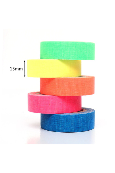 Choice 5M 5pcs UV Glow Cotton Tape Neon Gaffer Safety Masking Warning Fluores...