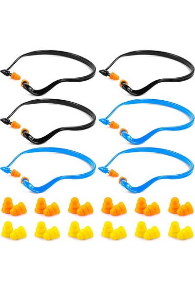 Choice black Banded Ear Plugs Band Earplugs Silicone Banded Hearing Protectio...