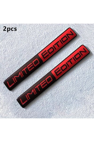 Choice Red 2PCS Limited Edition Emblem 3D Metal Badges Decal Sticker Auto Rac...