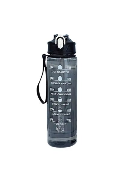 Choice 750-900ml Black 750-900ML Large Capacity Sports Water Bottle Leak Proo...