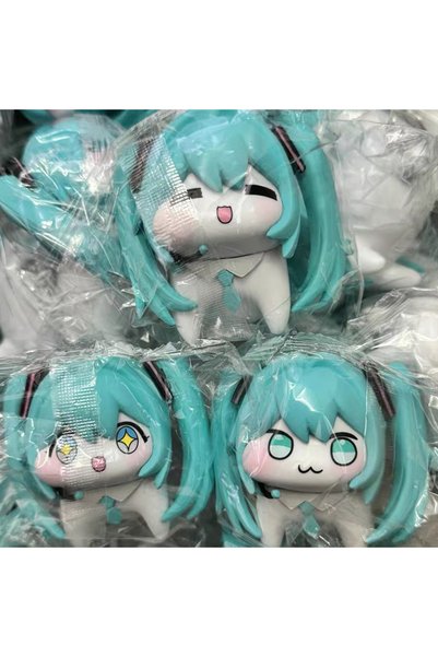 choice2 Bandai 3PCS 7cm Hot Hatsune Miku Action Figures Q Version PVC Anime M...