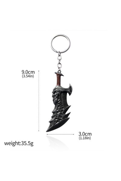 Choice5 K00153-02 New God of War 4 Kratos Sword Keychain Pendant Keyring Jewe...