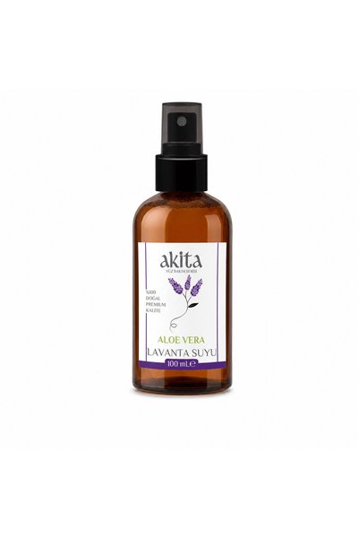 Akita Natural Aloe Vera Lavender Water (Soothing Tonic) Glass Bottle 100ml