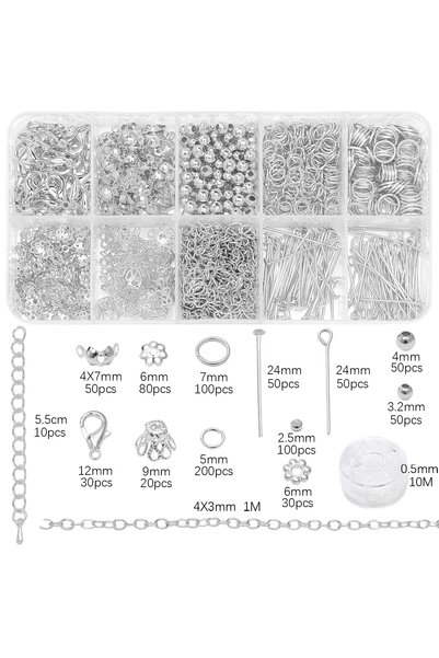 Choice1 1set style2 1Set/Bag Jewelry Making Starter Kit Earrings Necklace Fin...