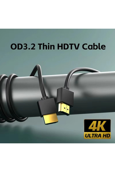 Choice1 كابل ذهبي مطلي أسود بطول 3 متر، 1.4 4K 1080P 3D، كابلات فيديو لأجهزة ...