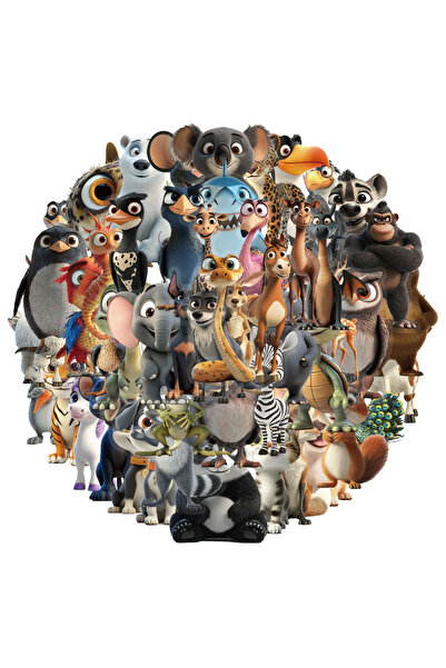 Choice 50PCS 50PCS Creative Cartoon Small Animal Stickers Phone Cases Noteboo...