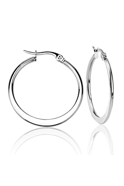 Choice 15mm Steel LUXUSTEEL 15mm/25mm/35mm Stainless Steel Hoop Earring Silve...