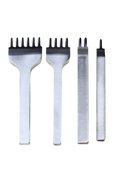 Choice 5mm New Leather Craft Tool 3mm/4mm/5mm/6mm Hole Punches 1+2+4+6 Prong ...