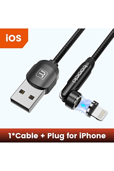 Toocki 2m iOS Cable 540 Rotate Magnetic USB Type C Cable For iPhone 12 X Xiao...