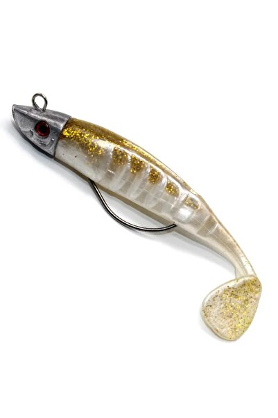 Choice 13cm 26g Gold BURLE 10cm 15.5g 13cm 26g T Tail Soft Lure Jig Head Soft...