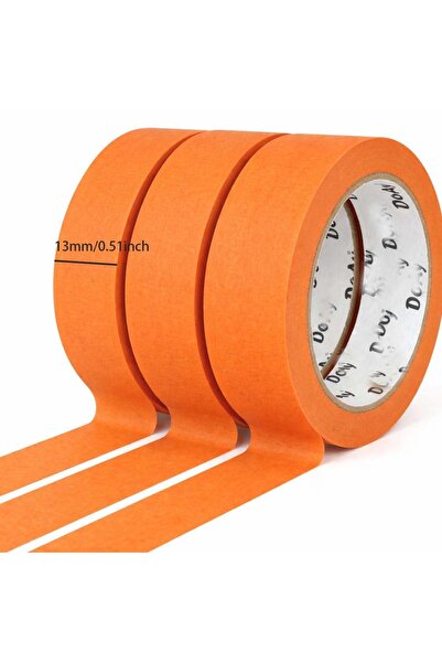 Choice 3pcs 3 Pack Orange Painters Tape - Masking Tape ,Smart Adhesion, Indoo...