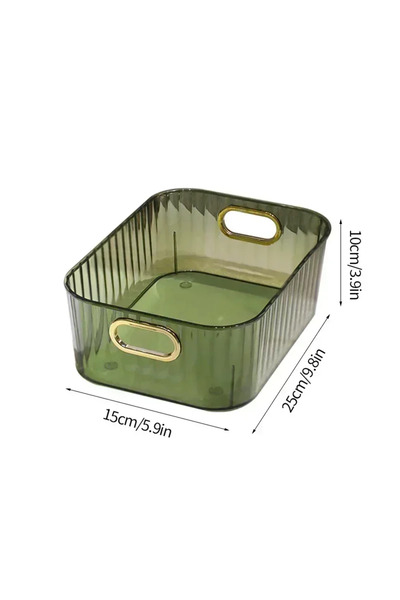 Choice S Green Acrylic Organizers Snacks Bathroom Organizer Rectangular Stora...