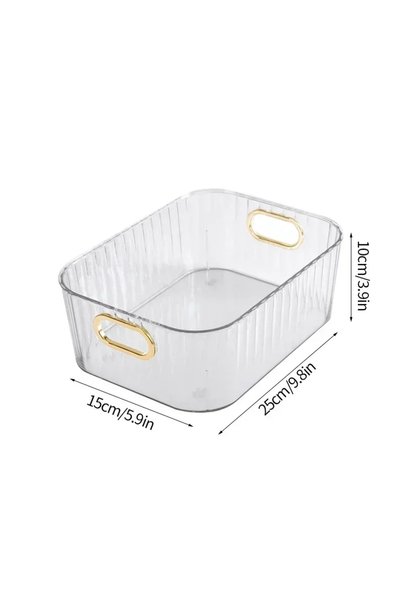 Choice S White Acrylic Organizers Snacks Bathroom Organizer Rectangular Stora...