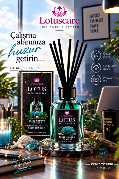 Sarıoğlu DTM Deniz Yosunu bambu çubuklu oda kokusu 100ML