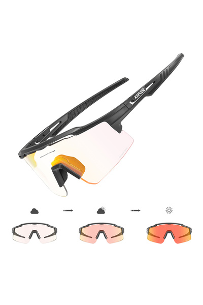 KAPVOE نظارات شمسية فوتوكروميك-1LENS KE-X75-PC-RE-01 للدراجات الهوائية للرجال...