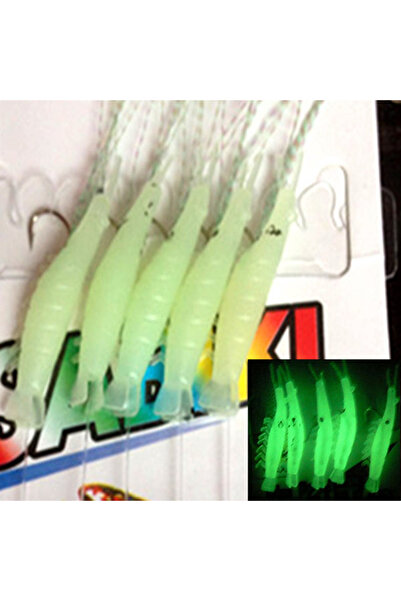 Choice hook size 19 10bags New Sabiki Soft Fishing Lure Rigs Luminous Shrimp ...