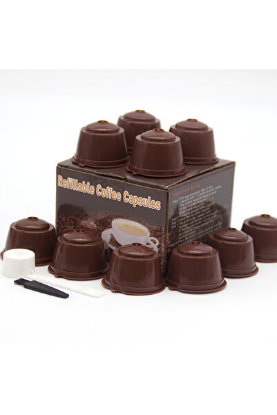 Choice L brown-10pcs 10PCS Refillable Capsules for Nescafe DOLCE GUSTO Coffee...