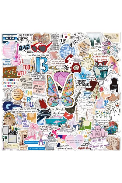 Choice 100Pcs 100Pcs taylor Graffiti Stickers Water Bottle Laptop Phone Bicyc...