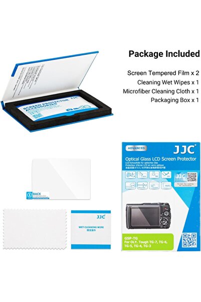 Choice قطعتان من واقي شاشة كاميرا JJC TG-7، واقي شاشة لكاميرات أوليمبوس TG-7،...