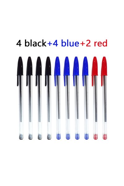 choice2 4black 4blue 2red 10/15Pcs Comfort Ballpoint Pen, Medium Point, 1.0mm...