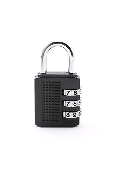 Choice black 3 Digit Small Resettable Combination Padlock Luggage Case Box Lo...
