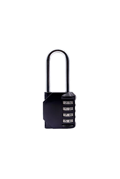 Choice1 black 2.6 Inch Long Shackle Combination Lock 4 Digit Outdoor Waterpro...