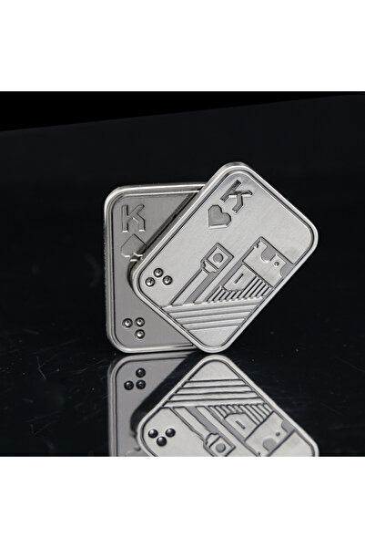 Choice Silver K Fidget Spinner AA KK Fingertip Gyro Solution Pressure Reducti...