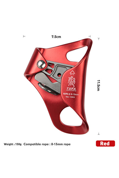 Choice Red Climbing Chest Ascender Outdoor Rock SRT Professional Device Mount...
