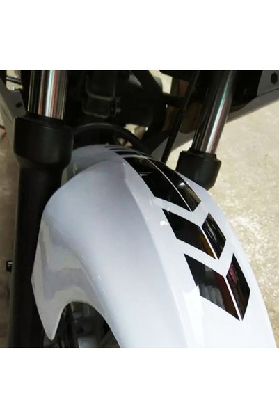 Choice3 Black Motorcycle Arrow Stripe Stickers Fender Paste Universal Waterpr...