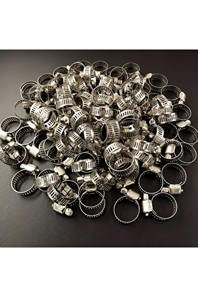 Choice Dia.10-16mm 50Pcs Stainless Steel Hose Clamps, Adjustable 10-16mm Spir...