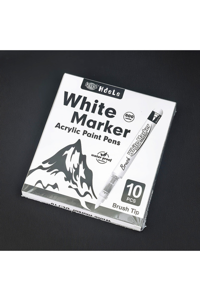 Choice4 10pcs White 3/10 Pcs White Paint Pens Soft Tip Acrylic Paint Marker S...