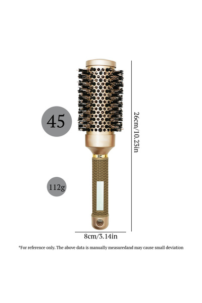 Choice LG07-45-2 Aluminum Tube Round Barrel Hair Curling Brush Anti Static Ro...