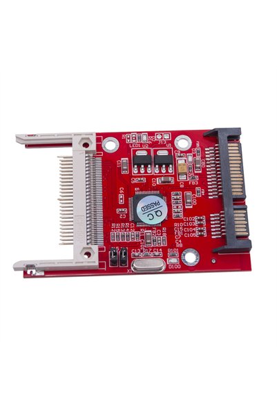 Choice Red CF Card to SATA Adapter Compact Flash Memory Card Type I II to 2.5...