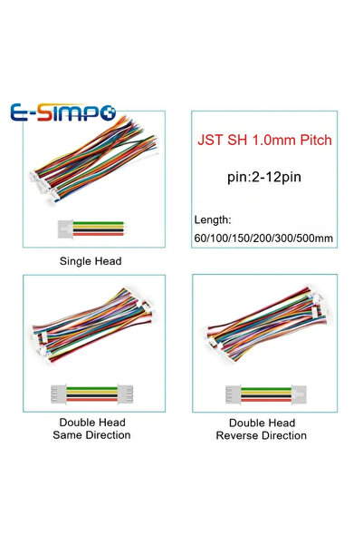 Choice91 Double Reverse 4P 10cm 10PCS JST SH1.0 SH 1.0mm Single/Double Connec...