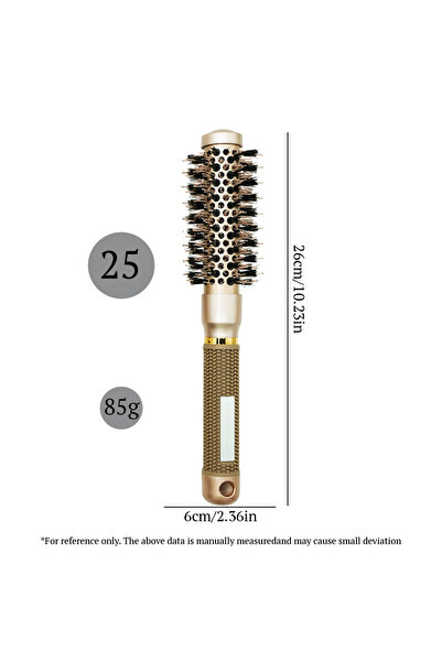 Choice LG07-25-2 Aluminum Tube Round Barrel Hair Curling Brush Anti Static Ro...