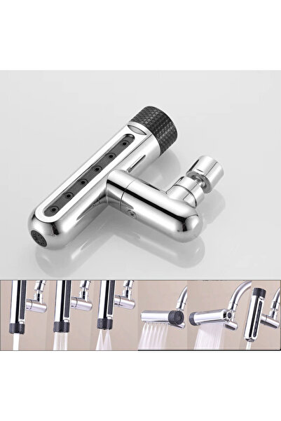 Choice silver2 New Kitchen Waterfall Three-mode Universal Swivel Extension Fa...
