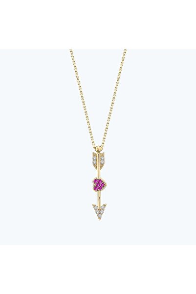 Altınbaş Besties Kalpli Ok Kolye