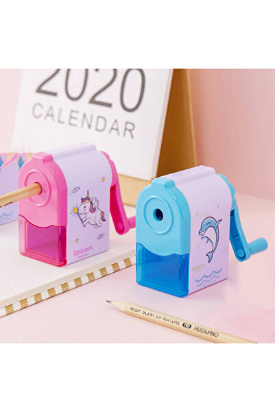 Choice1 2 pcs Mixed Color 1-2 pcs Cute Unicorn/Dolphin Mechanical Sharpener F...