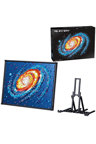 Choice With box Space Milky Way MOC Building Model Painting Micro Building Bl...