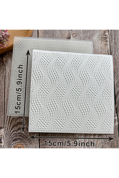 Choice XY-ZZ-23 New 3D "Symphony of Waves and Points" Design Plastic Embossed...