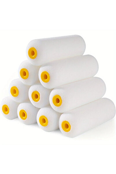 Choice 10pcs 10PCS 100mm Mini White Durable Foam Paint Roller Sleeves Paintin...