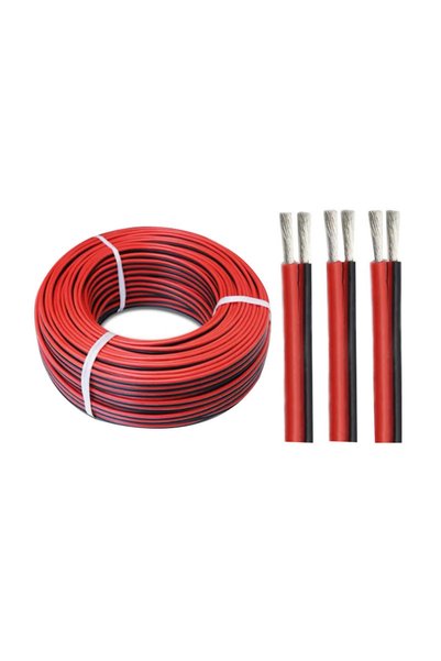 Choice23 10m 22 AWG 2Pin Red Black 1m/3m/5m/10m Red Black 2 Parallel Wire 8-1...